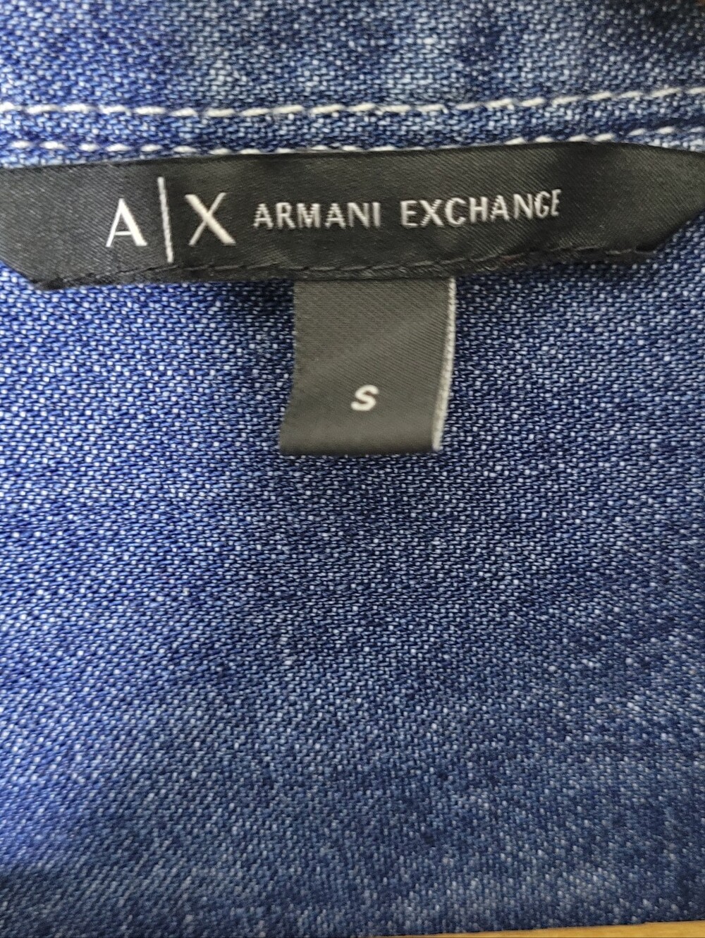 Armani Exchange Denim Button Up Shirt NWT - Picture 7 of 11